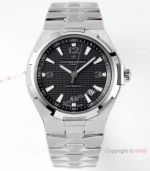 8 Factory Clone Vacheron Constantin Overseas ref,47040 Watch Stainless Steel Black Dial Swiss 9015